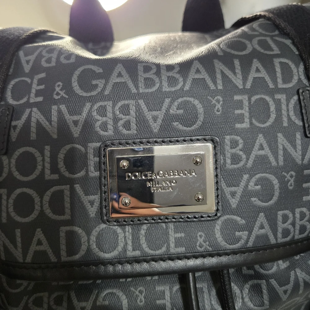 🔥 Dolce & Gabbana Coated jacquard backpack BRAND NEW 🔥